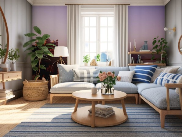 Bild på Beautiful Scenery Of Taj Mahal And A Body Of Water