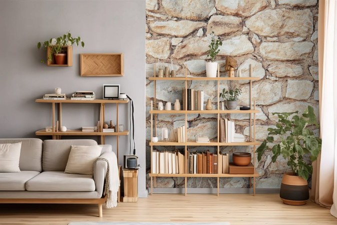 Afbeeldingen van Background photo texture of yellow stone wall