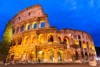 Pilt Colosseum twilight Rome Italy