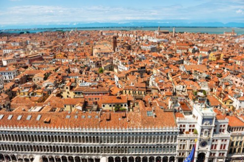 Picture of Venice roofs from above