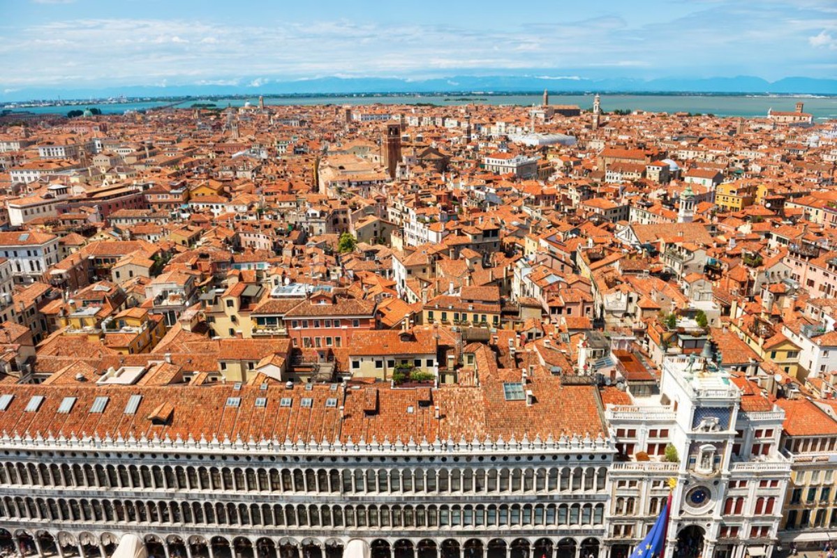Picture of Venice roofs from above