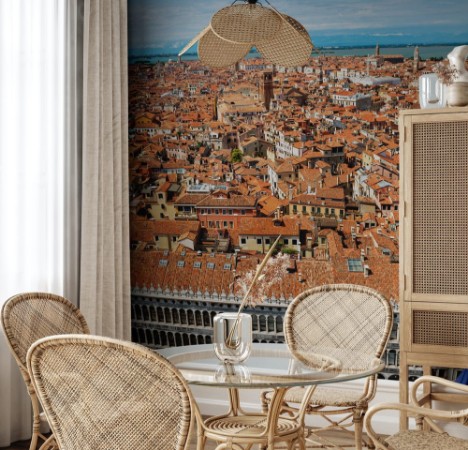 Bild på Venice roofs from above