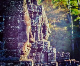 Picture of Faces of Bayon temple Angkor Cambodia