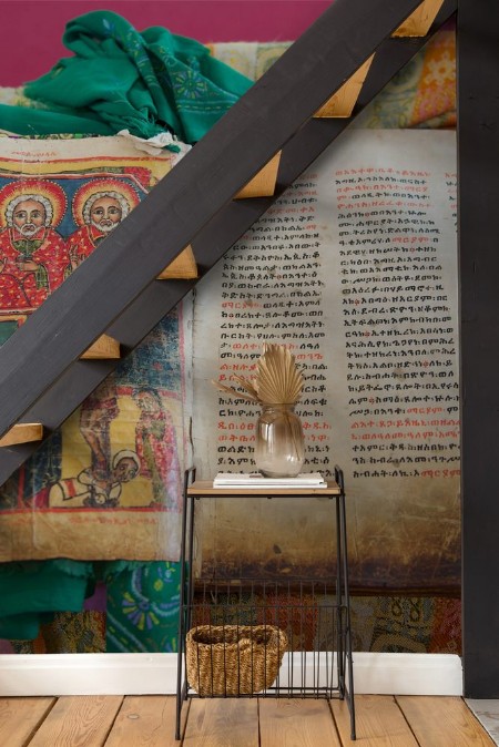 Picture of Ancient Bible in Amharic language Aksum Ethiopia