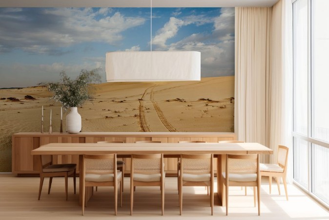 Bild på Sand dunes on sunrise Mui Ne Vietnam