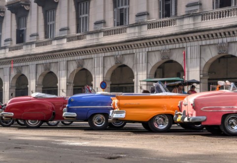 Picture of Classic american cars in Havana Cuba