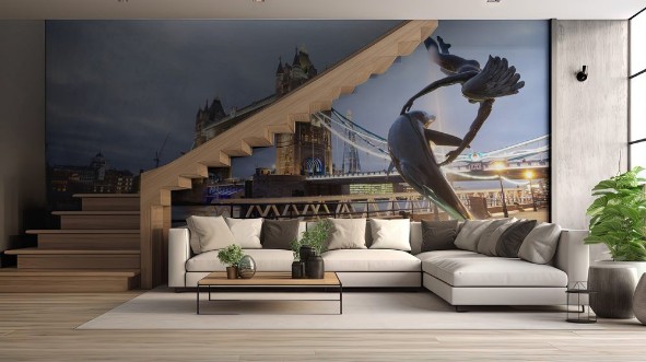 Afbeeldingen van Tower Bridge twilight London England UK