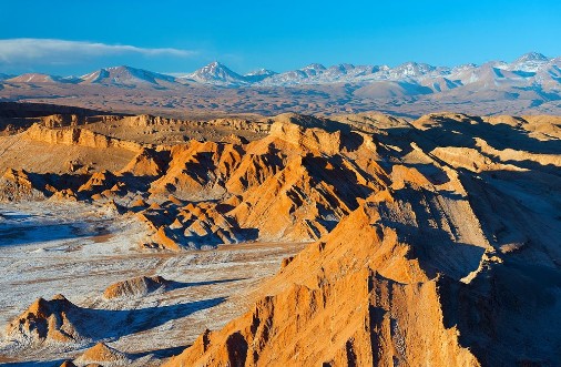 Picture of Moon valley in Atacama desert at a dusk