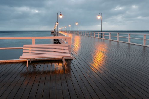 Picture of Molo i wschod sonca nad Morzem Batyckim