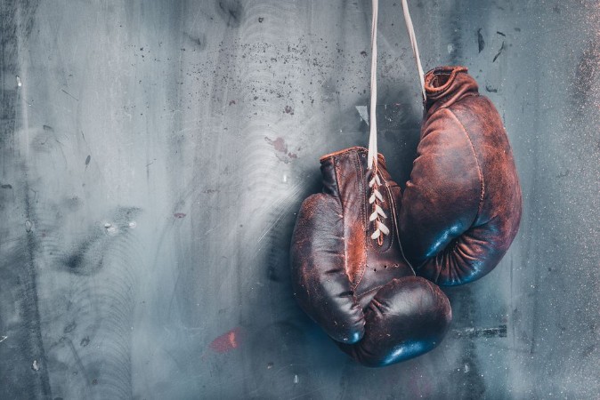 Afbeeldingen van Old boxing gloves