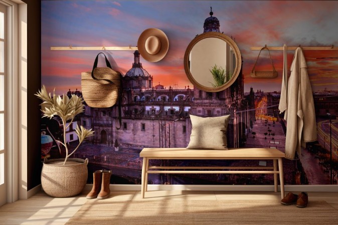 Picture of Metropolitan Cathedral Zocalo Mexico City Sunrise