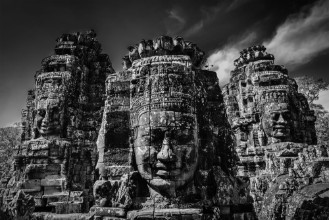 Picture of Faces of Bayon temple Angkor Cambodia