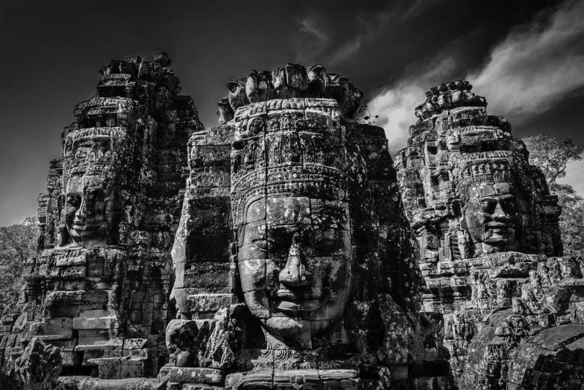 Picture of Faces of Bayon temple Angkor Cambodia