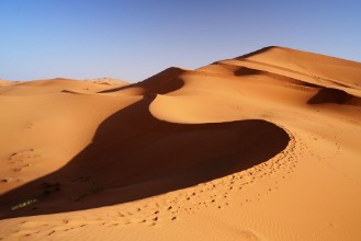 Afbeeldingen van Morocco Sand dunes of Sahara desert