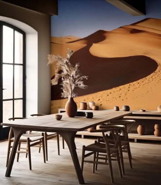 Picture of Morocco Sand dunes of Sahara desert