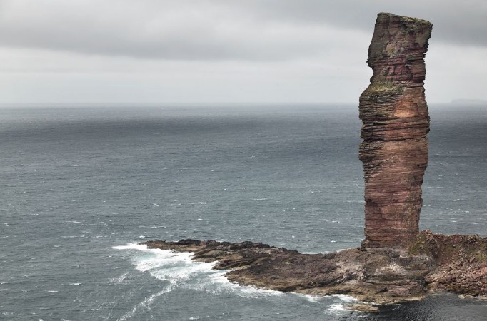 Afbeeldingen van Scottish landscape in Orkney Old man of Hoy Scotland