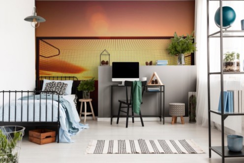 Imagen de Soccer goal on the football field