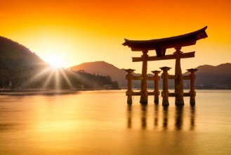 Bild von Torii in Miyajima Japan