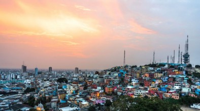 Pilt Guayaquil city at sunset