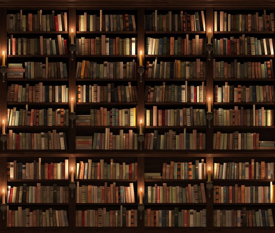 Picture of Bookshelf Seamless texture vertically and horizontally