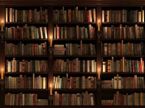 Picture of Bookshelf Seamless texture vertically and horizontally