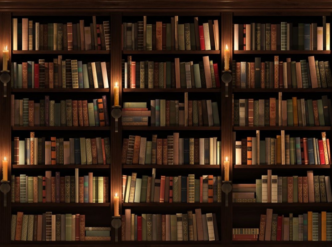 Picture of Bookshelf Seamless texture vertically and horizontally