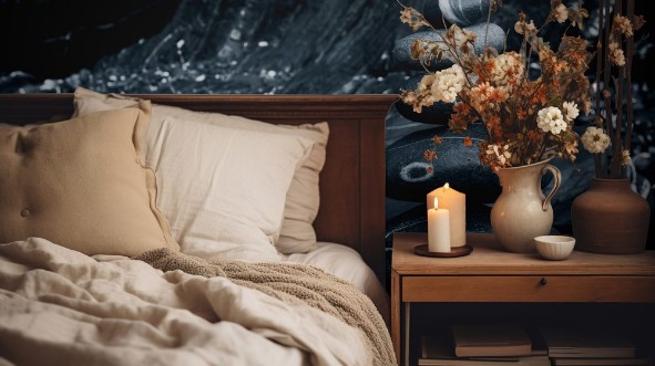 Picture of Abstract background with round peeble stones