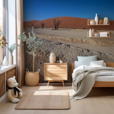 Bild på Stiff cracked soil Sossusvlei Namibia