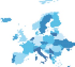 Slika Europe dotted blue