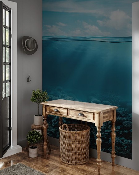 Picture of Sea or ocean underwater deep nature background