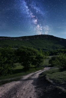 Picture of Milky Way Beautiful night sky with stars