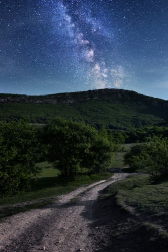 Picture of Milky Way Beautiful night sky with stars