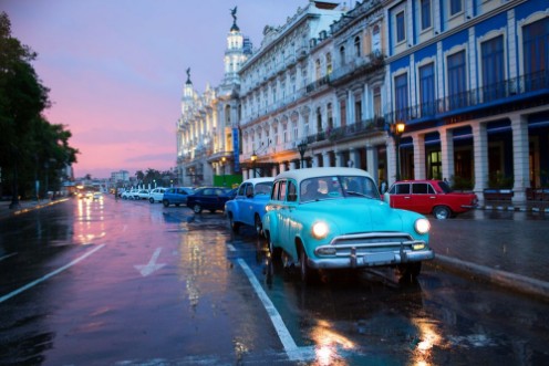 Picture of Classic old car on streets of Havana Cuba