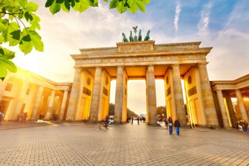 Picture of Brandenburg gate at sunset - Berlin