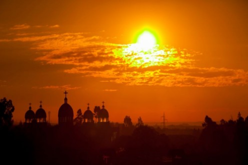 Bild på Addis Ababa at sunrise