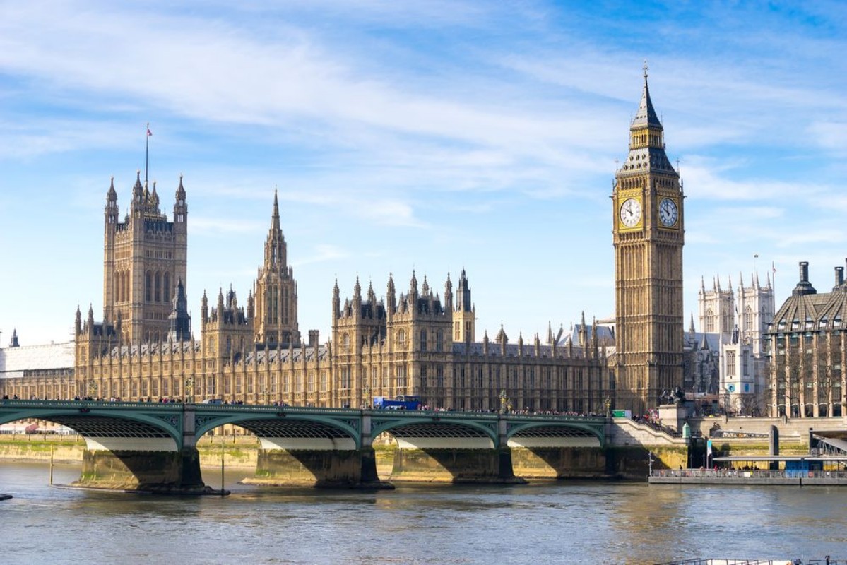 Picture of Big Ben and Westminster abbey London England