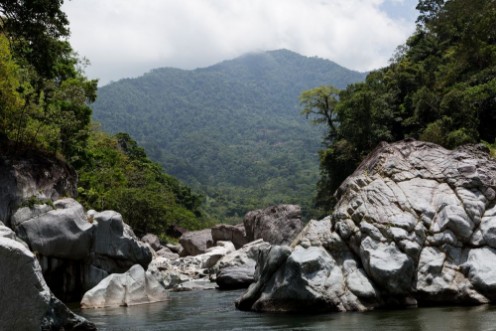 Afbeeldingen van Rocky shores of the Cangrejal river in Honduras