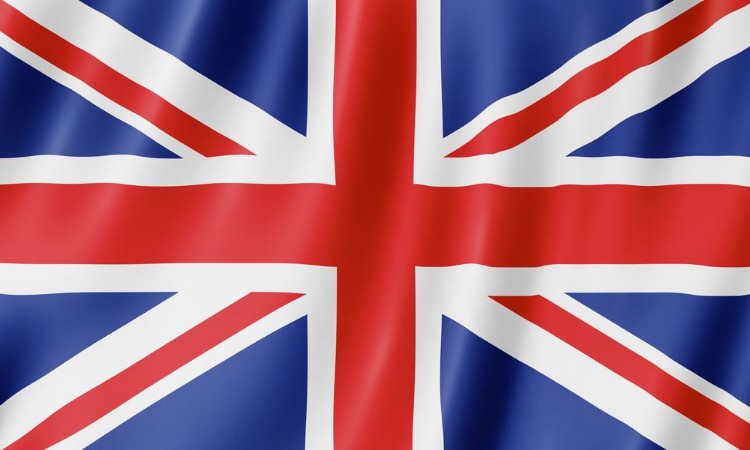 Flag of the United Kingdom photowallpaper Scandiwall