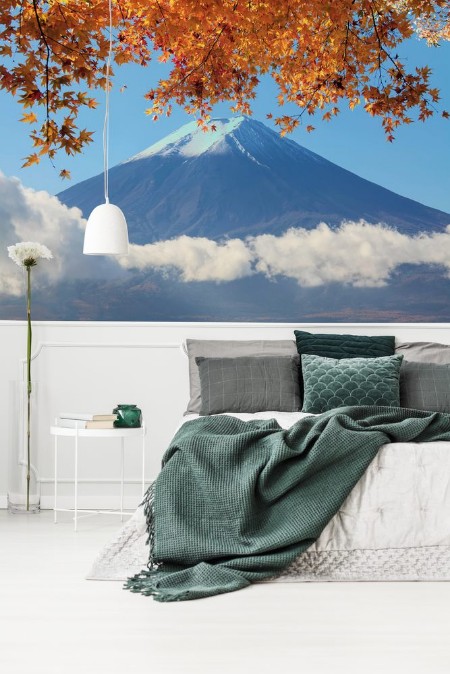 Image de Mt Fuji with fall colors in Japan