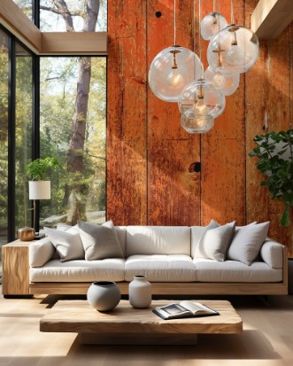 Pilt Red Painted Wood Background