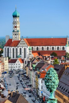 Pilt Augsburg Germany old town skyline