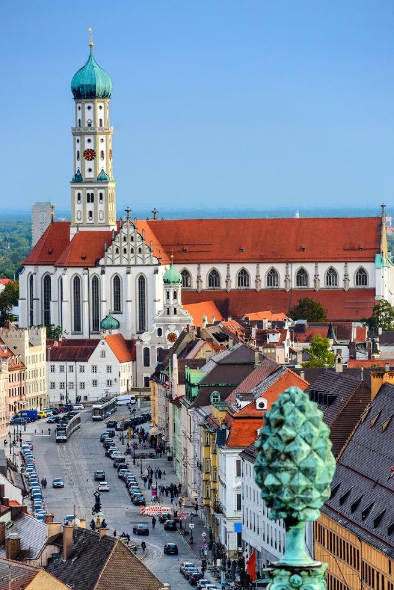 Picture of Augsburg Germany old town skyline