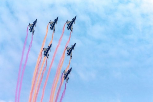 Image de Fighter planes in airshow