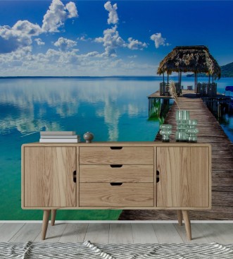 Afbeeldingen van Mooie pier bij Lake Petén - Guatemala