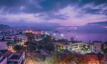 Picture of Vietnam Nha TrangPanorama Night view of the city from above Daybreak