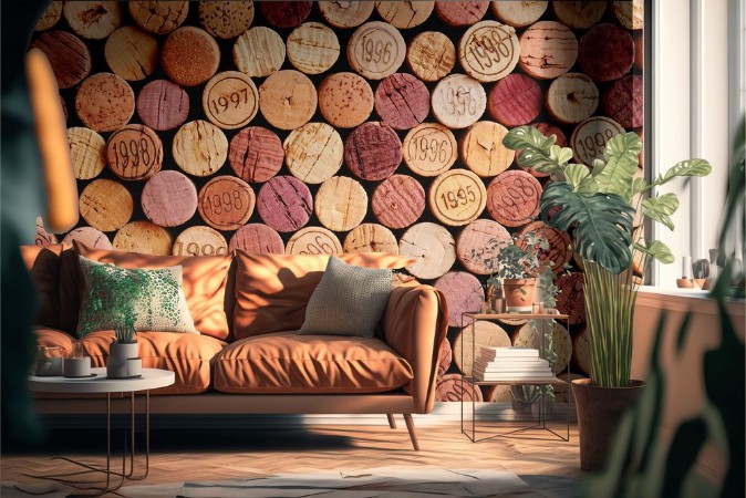 Picture of Wall of Wine Corks