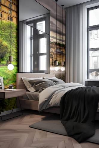 Poza cu View of Bath town over the River Avon - England