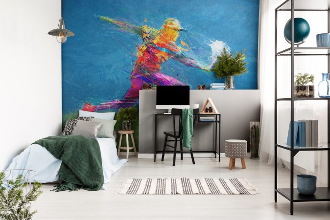 Imagem de Abstract tennis player