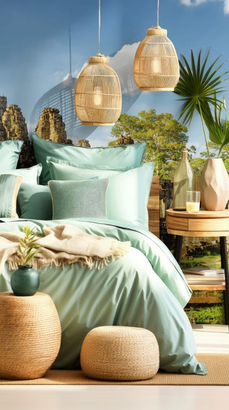 Afbeeldingen van Giant stone faces of Bayon temple in Angkor Thom Cambodia