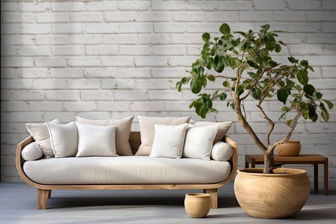 Picture of White Brick Wall